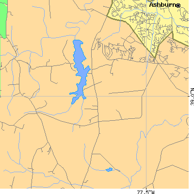 Zip code 20148 close-up map