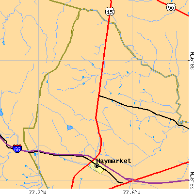 Zip code 20169 close-up map