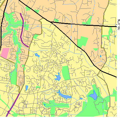 Zip code 20194 close-up map