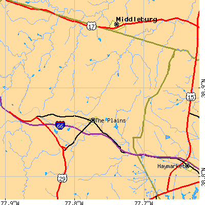 Zip code 20198 close-up map