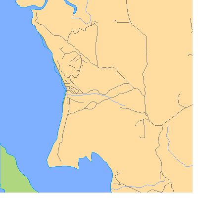 Zip code 94929 close-up map