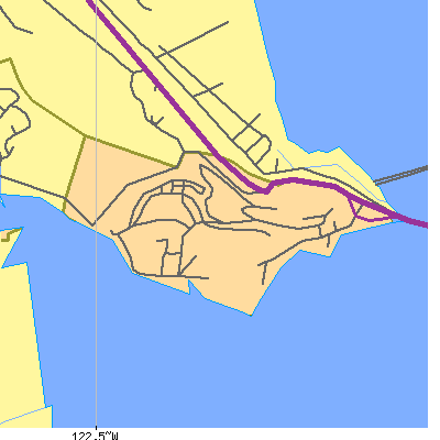 Zip code 94964 close-up map