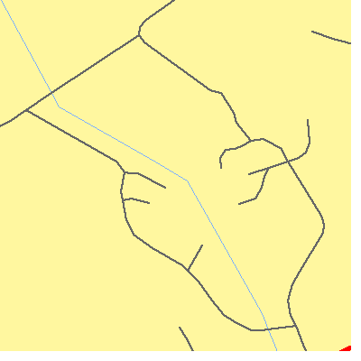 Zip code 24020 close-up map