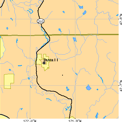 Zip code 98019 close-up map