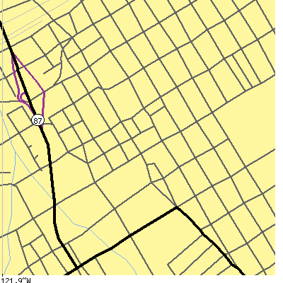 Zip code 95113 close-up map