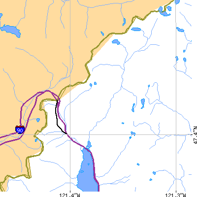 Zip code 98068 close-up map