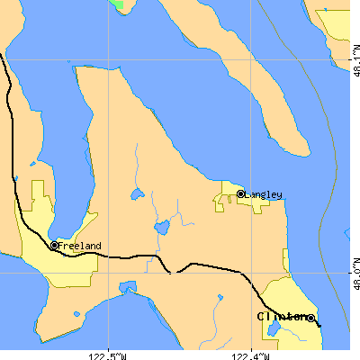 Zip code 98260 close-up map