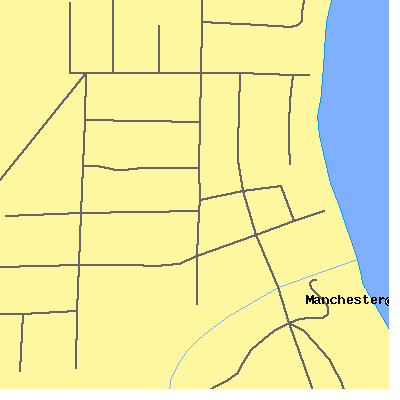 Zip code 98353 close-up map
