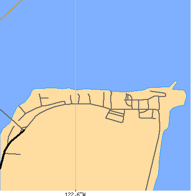 Zip code 98364 close-up map