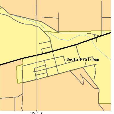 Zip code 98385 close-up map