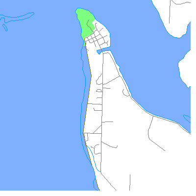 Zip code 98527 close-up map