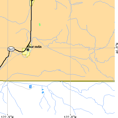 Zip code 98530 close-up map