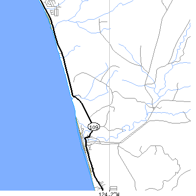 Zip code 98562 close-up map