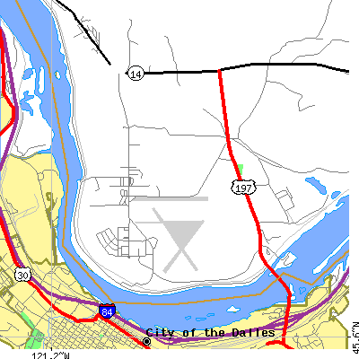 Zip code 98617 close-up map