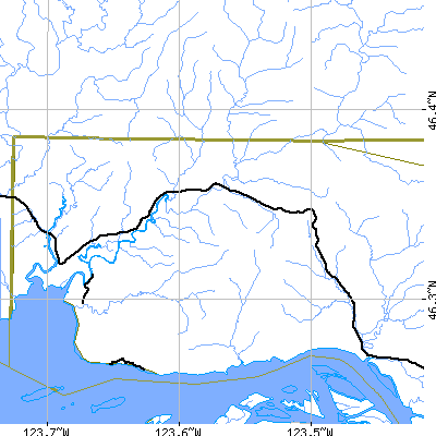 Zip code 98621 close-up map