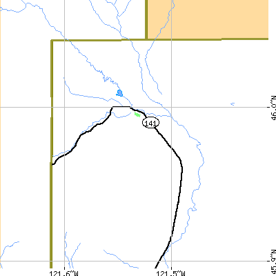 Zip code 98650 close-up map