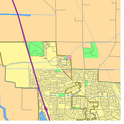 Zip code 95209 close-up map