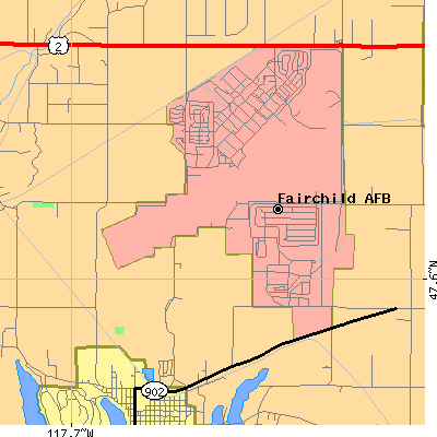Zip code 99011 close-up map