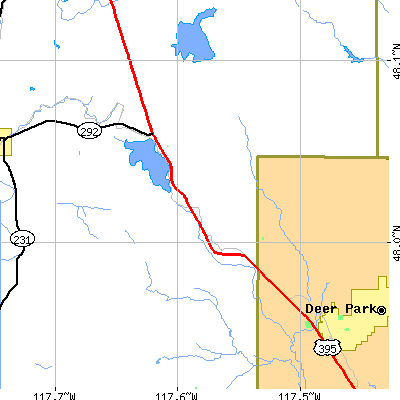 Zip code 99110 close-up map