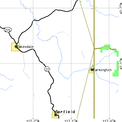 Zip code 99128 close-up map