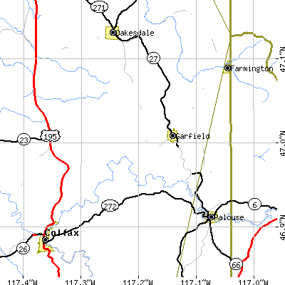 Zip code 99130 close-up map