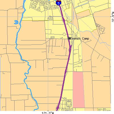 Zip code 95231 close-up map