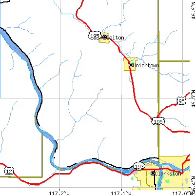 Zip code 99179 close-up map