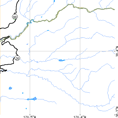 Zip code 95257 close-up map