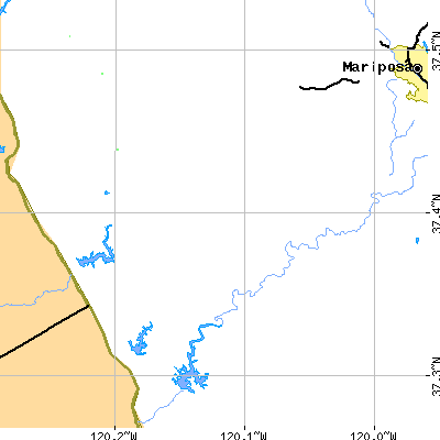 Zip code 95306 close-up map