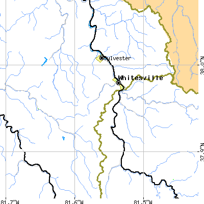Zip code 25209 close-up map