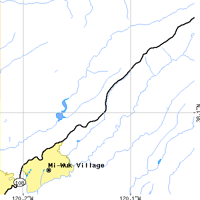 Zip code 95346 close-up map