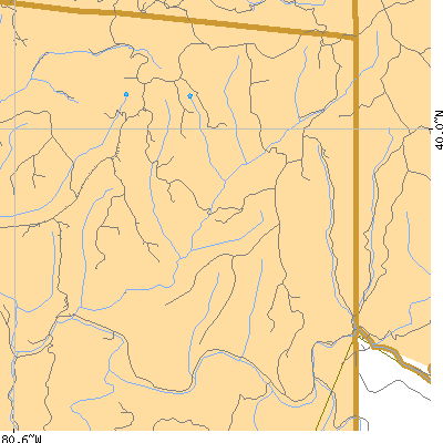 Zip code 26036 close-up map