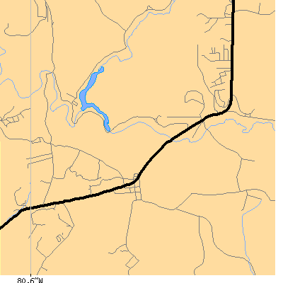 Zip code 26056 close-up map