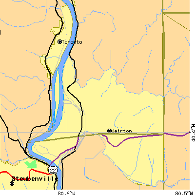 Zip code 26062 close-up map