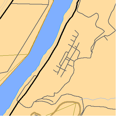 Zip code 26075 close-up map