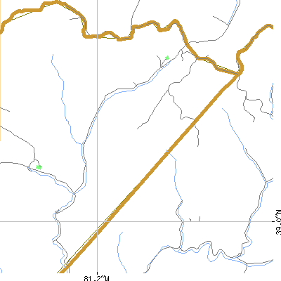 Zip code 26138 close-up map