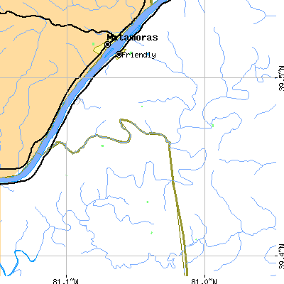 Zip code 26146 close-up map