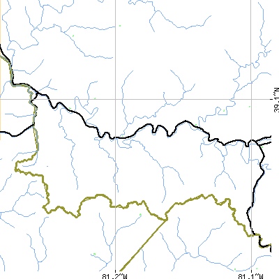 Zip code 26148 close-up map