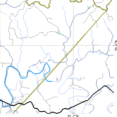 Zip code 26152 close-up map