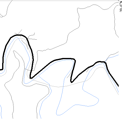 Zip code 26162 close-up map