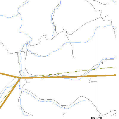 Zip code 26236 close-up map