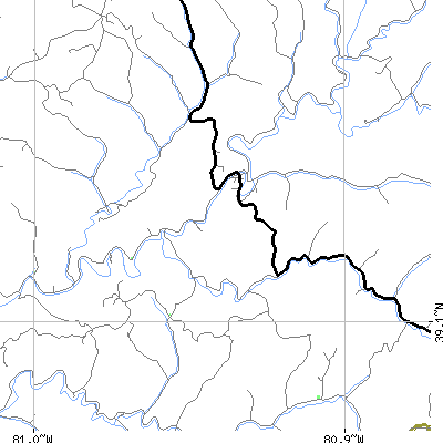 Zip code 26327 close-up map