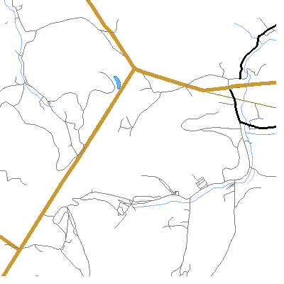 Zip code 26334 close-up map