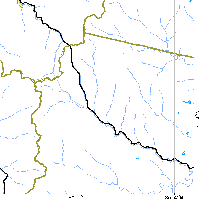 Zip code 26448 close-up map