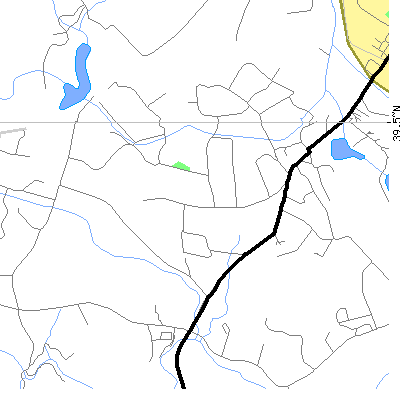 Zip code 26520 close-up map