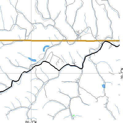 Zip code 26590 close-up map