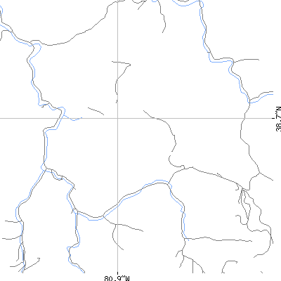 Zip code 26641 close-up map