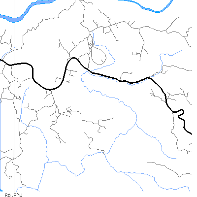 Zip code 26662 close-up map
