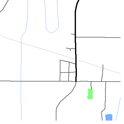 Zip code 53047 close-up map