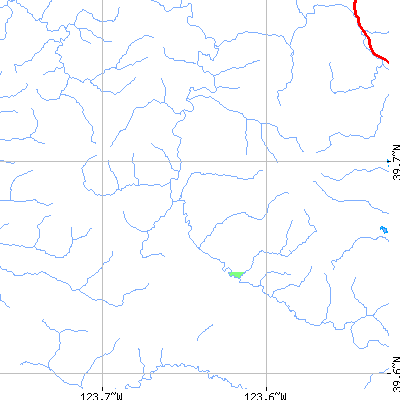 Zip code 95417 close-up map